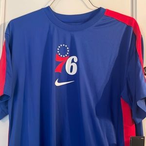 Philadelphia 76ers Mens medium dry fit shooting shirt